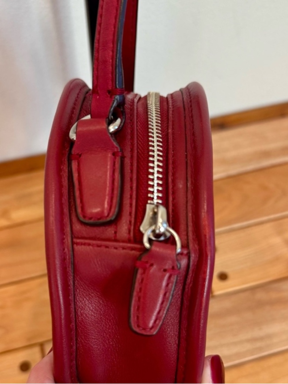 Coach Vintage Legacy Dark Red Canteen Crossbody Bag - Picture 4 of 10
